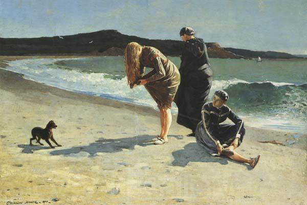 Winslow Homer Eaglehead,Manchester,Massachusetts (High Tide:The Bathers) (mk44) Norge oil painting art